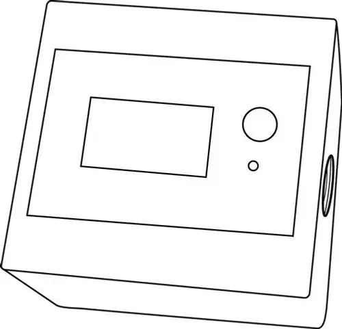 Netzgerät mit Display und Bedienelementen zur Montage. Design ähnlich einem Kompaktgerät von IMI Hydronic Engineering für die Steuerung von Feststoffmessern.